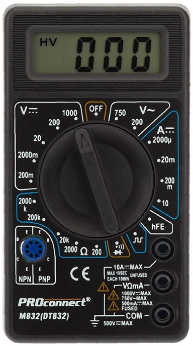 Proconnect (13-3012) Портативный мультиметр M832(DT832)