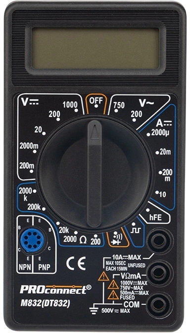 Proconnect (13-3012) Портативный мультиметр M832(DT832)