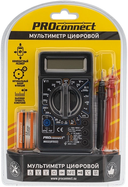 Proconnect (13-3012) Портативный мультиметр M832(DT832)