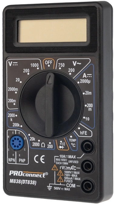 Proconnect (13-3013) Портативный мультиметр M838(DT838)