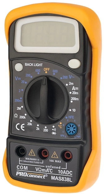Proconnect (13-3022) Универсальный мультиметр MAS838L(DT858L)