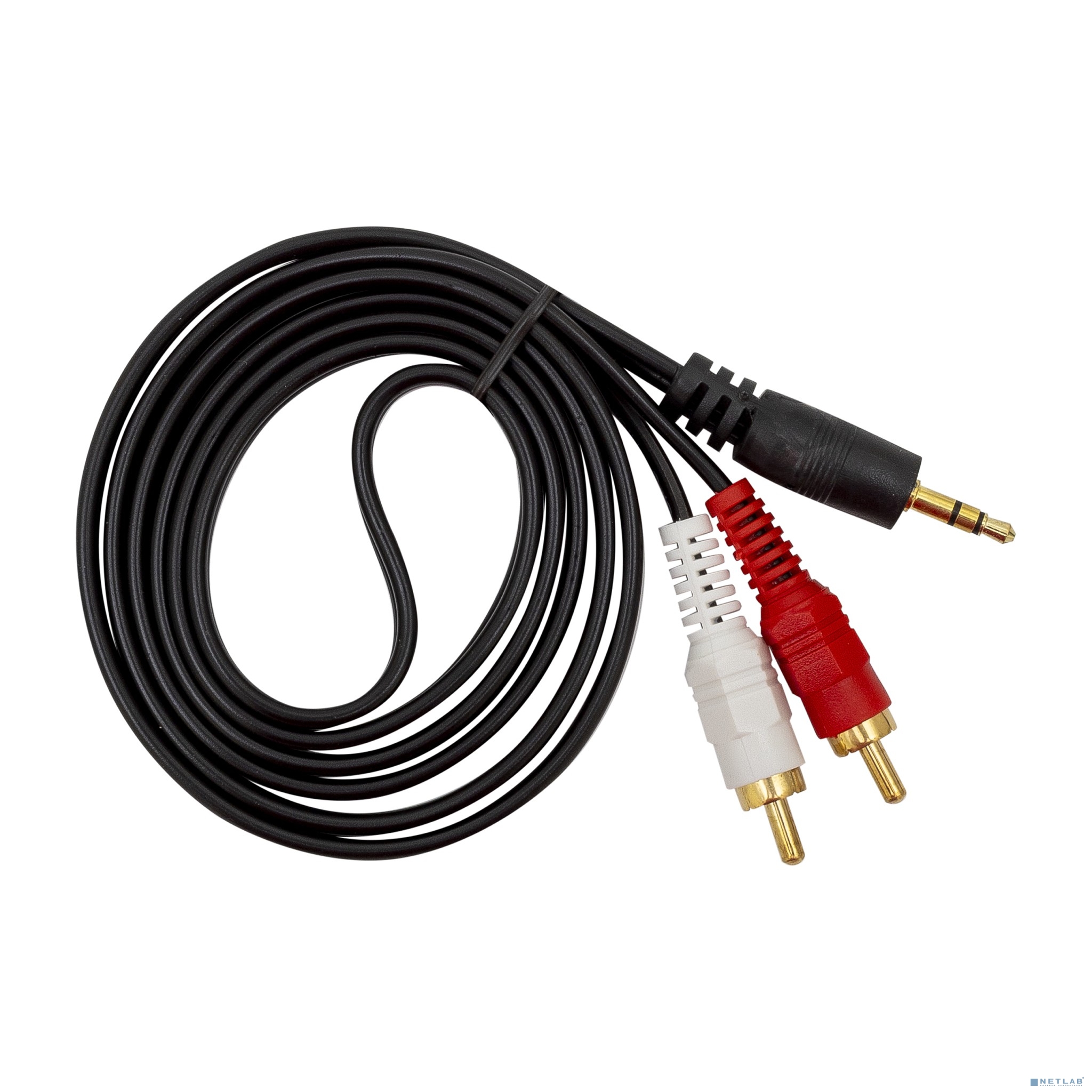 Bion Кабель аудио, jack 3.5 - 2RCA, 1.2 м [BXP-CCA-458]