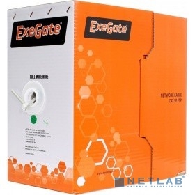 Exegate EX138965RUS Кабель UTP 4 пары кат.5e Exegate CCA Light, 24AWG, 305м pullbox, серый