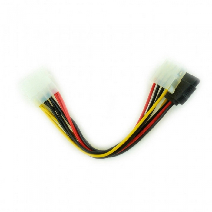 Gembird/Cablexpert Кабель питания SATA, 15см, molex 4pin/molex4pin+sata 15pin, на 2 устр. (CC-SATA-PSY2)