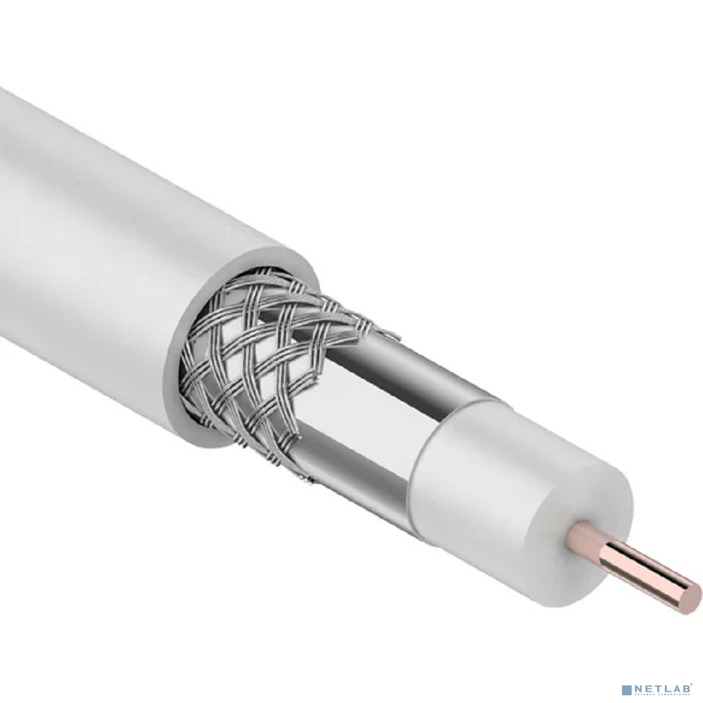Rexant (01-2201) Кабель RG-6U, (64%), 75 Ом, 100м., белый