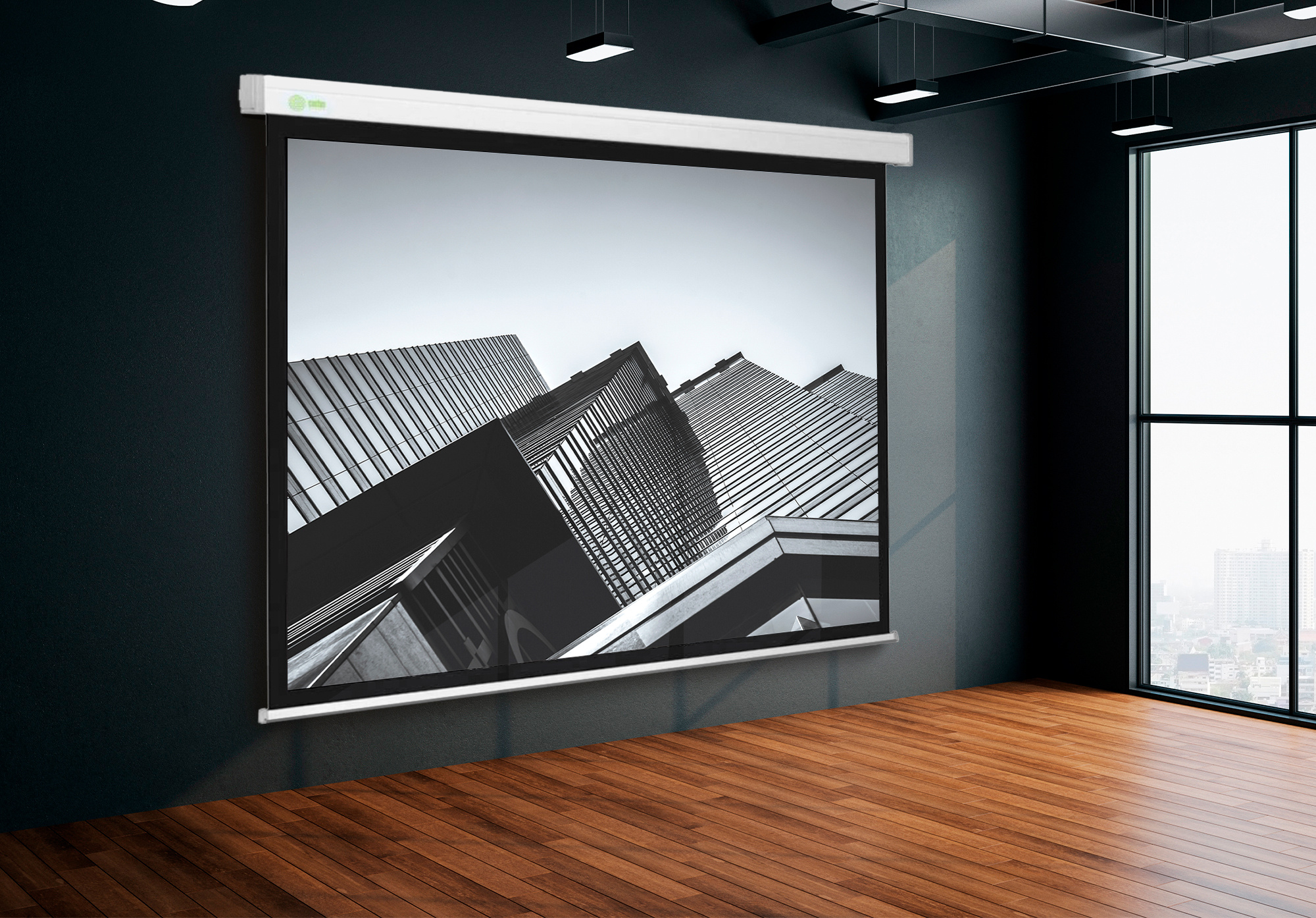 Экран Cactus Wallscreen CS-PSW-104x186 104.6 x 186см 16:9 настенно-потолочный рулонный белый Экран Cactus Wallscreen CS-PSW-104x186 104.6 x 186см 16:9 настенно-потолочный рулонный белый