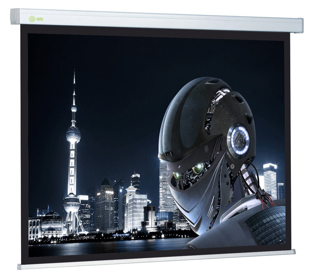 Экран Cactus Wallscreen CS-PSW-127X127 127 x 127см 1:1 настенно-потолочный рулонный белый
