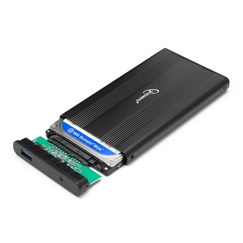 Gembird EE2-U3S-5 Внешний корпус 2.5&quot; Gembird EE2-U3S-5, черный, USB 3.0, SATA, металл