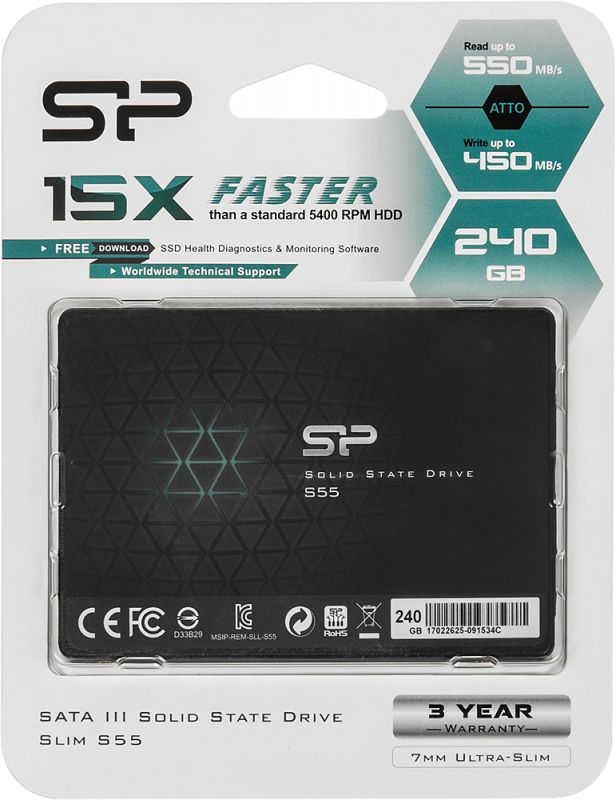 Твердотельный накопитель  SP240GBSS3S55S25