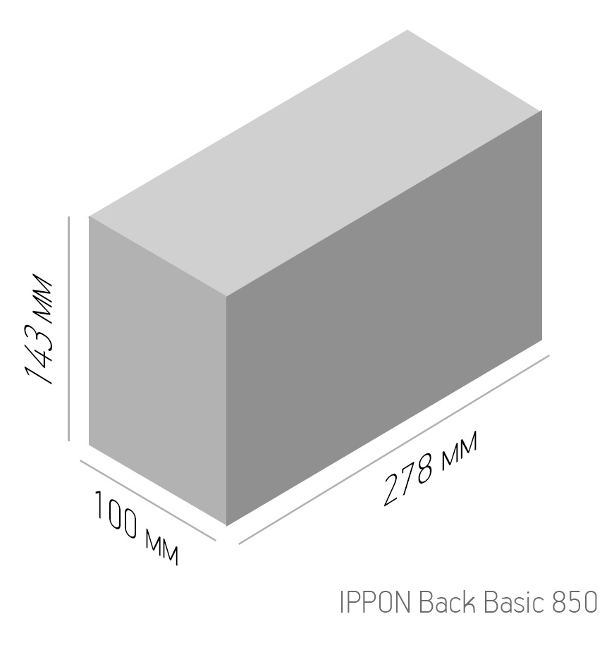 Ippon Back Basic 850 {403406}