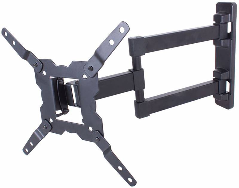 Kromax GALACTIC-12 black, Кр. стал. наст. для TV 15"-42", max 25 кг, 5 ст св., нак. -3+10, пов. 180°, от ст. 46-328 мм, max VESA 200x200 мм.