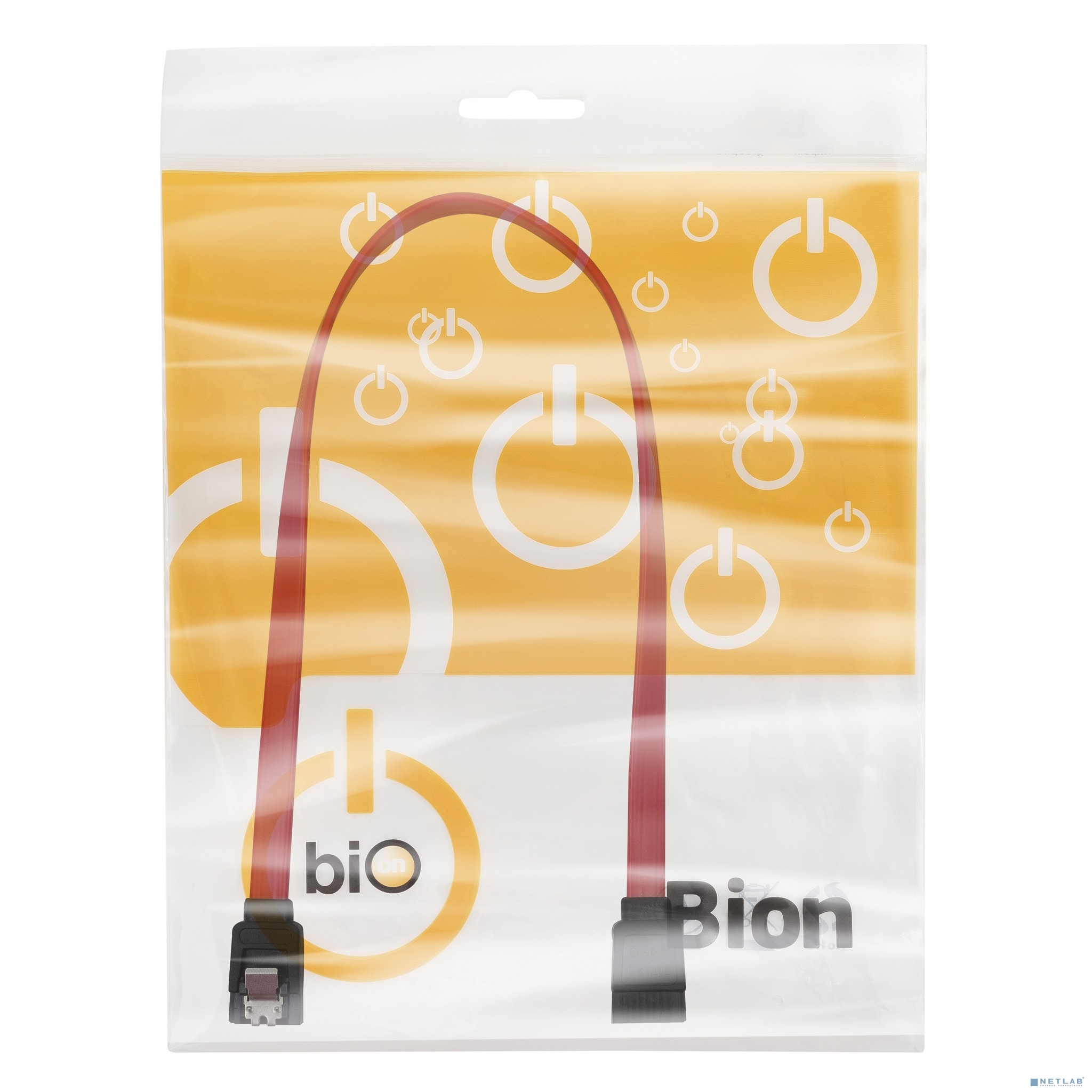 Bion Кабель Serial ATA III металлическая защелка, 50см [BXP-SATAM-DATA-50CM]