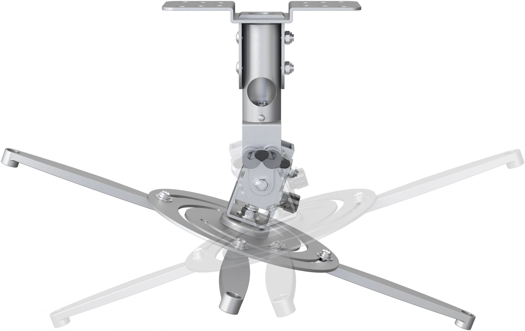 Cactus CS-VM-PR04-AL серебристый Кронштейн для проектора макс.10кг настенный и потолочный поворот Cactus CS-VM-PR04-AL серебристый Кронштейн для проектора макс.10кг настенный и потолочный поворот