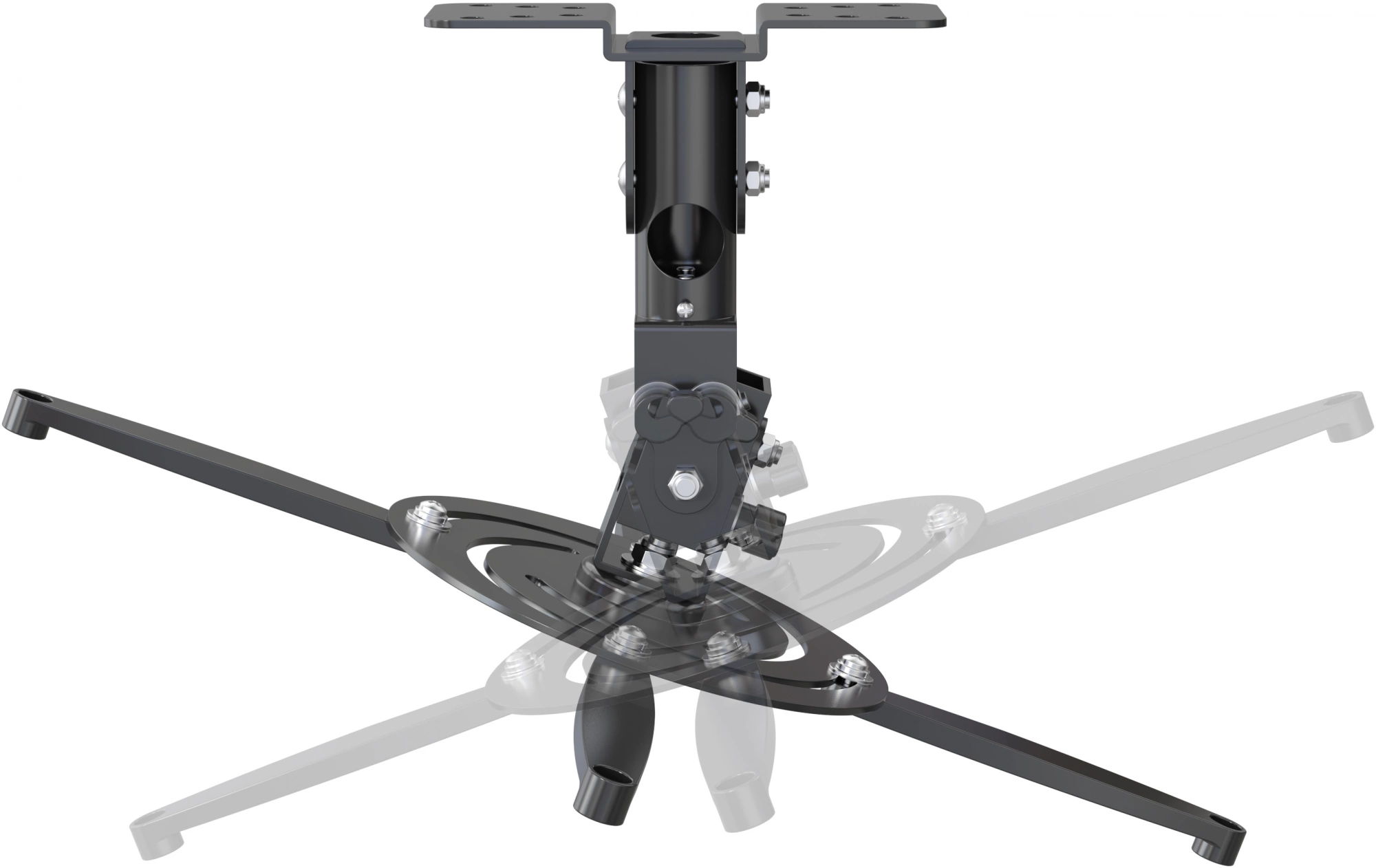 Cactus CS-VM-PR04-BK черный Кронштейн для проектора макс.10кг настенный и потолочный поворот и наклон Cactus CS-VM-PR04-BK черный Кронштейн для проектора макс.10кг настенный и потолочный поворот и наклон