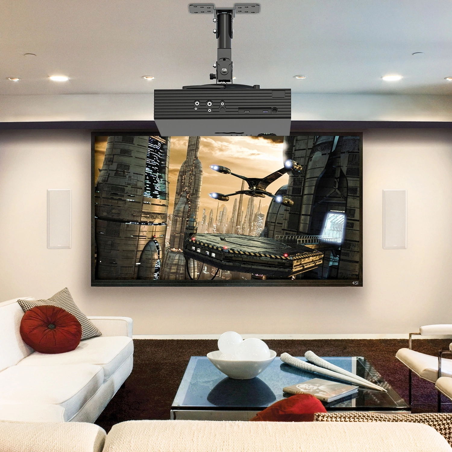 Cactus CS-VM-PR04-BK черный Кронштейн для проектора макс.10кг настенный и потолочный поворот и наклон Cactus CS-VM-PR04-BK черный Кронштейн для проектора макс.10кг настенный и потолочный поворот и наклон