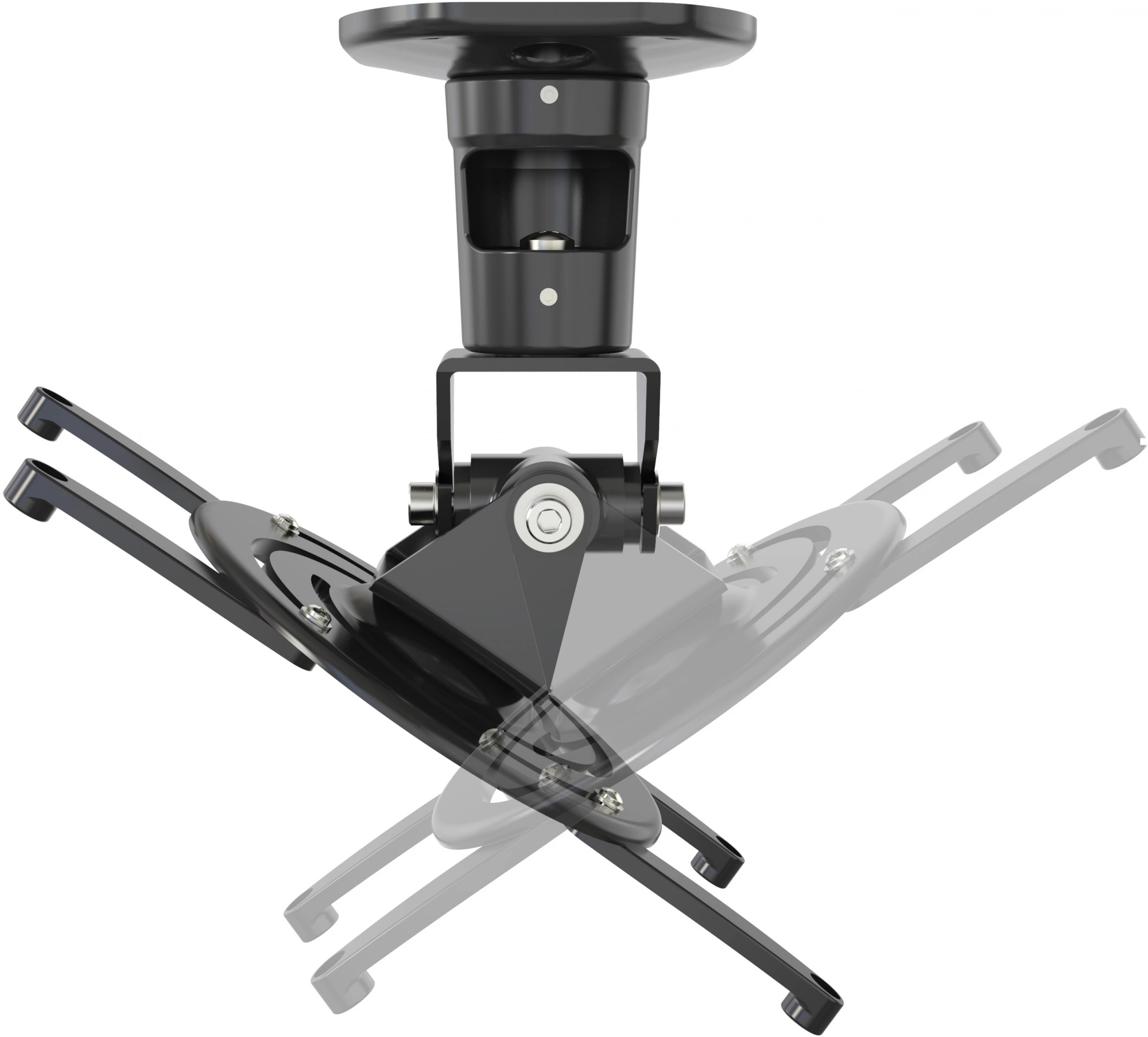 Cactus CS-VM-PR01-BK черный Кронштейн для проектора макс.10кг настенный и потолочный поворот и наклон Cactus CS-VM-PR01-BK черный Кронштейн для проектора макс.10кг настенный и потолочный поворот и наклон