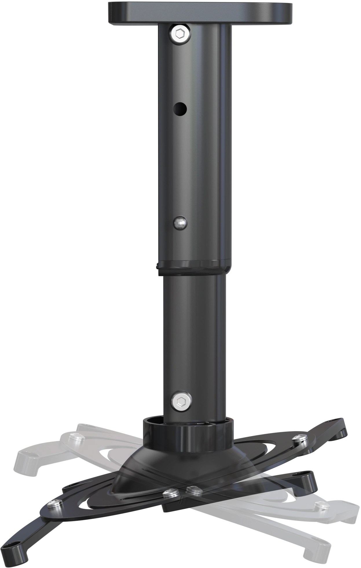 Cactus CS-VM-PR05M-BK черный Кронштейн для проектора макс.10кг настенный и потолочный поворот и наклон