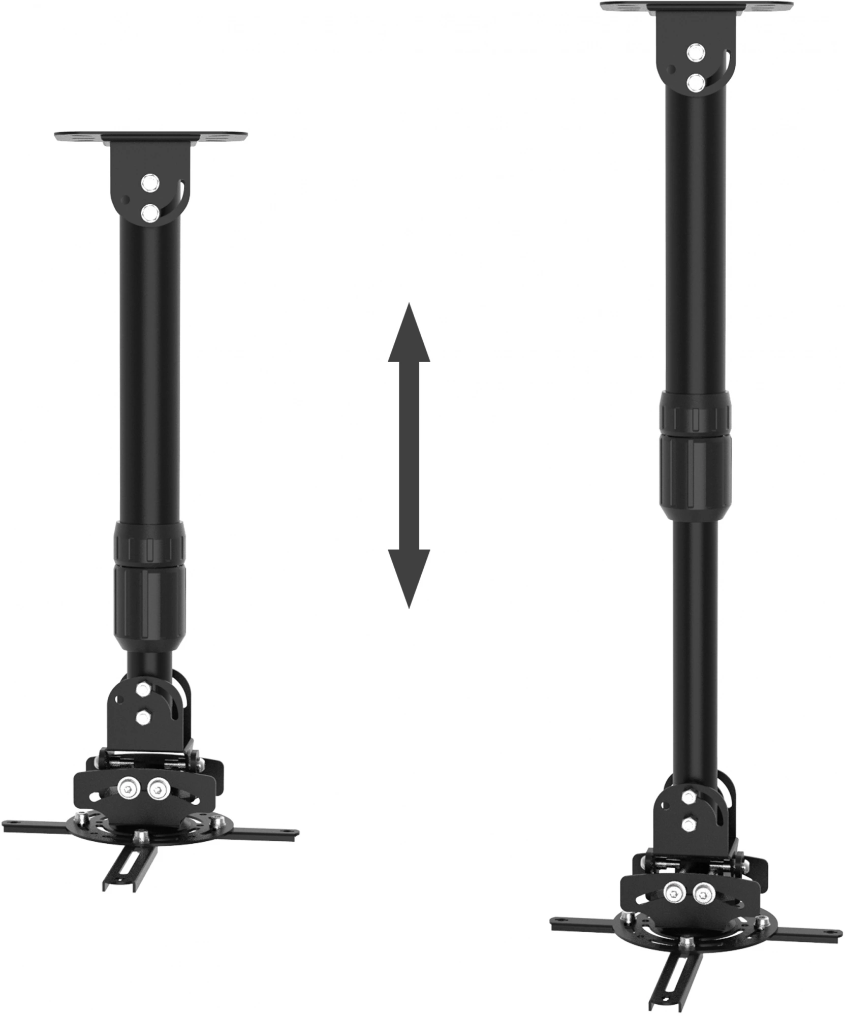 Cactus CS-VM-PR16L-BK черный Кронштейн для проектора макс.13.6кг настенный и потолочный поворот и наклон Cactus CS-VM-PR16L-BK черный Кронштейн для проектора макс.13.6кг настенный и потолочный поворот и наклон