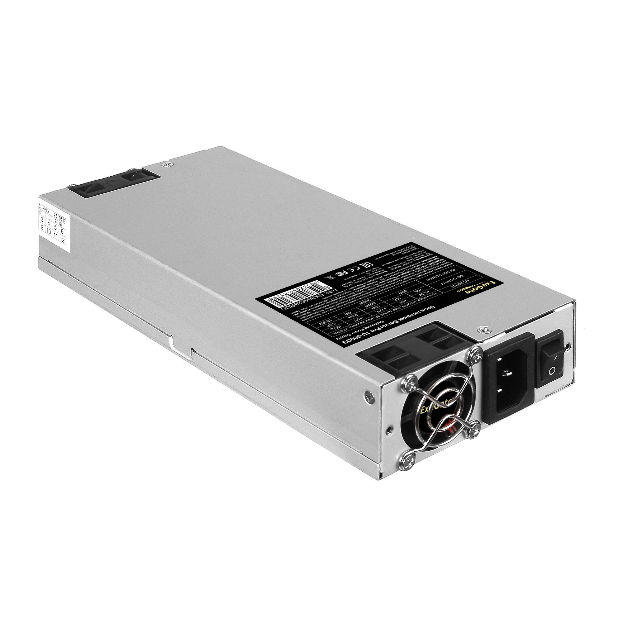 Exegate EX264626RUS Серверный БП 300W Exegate <ServerPRO-1U-300DS>, унив. для 1U, 24pin, (4+4)pin,4xSATA,2xIDE