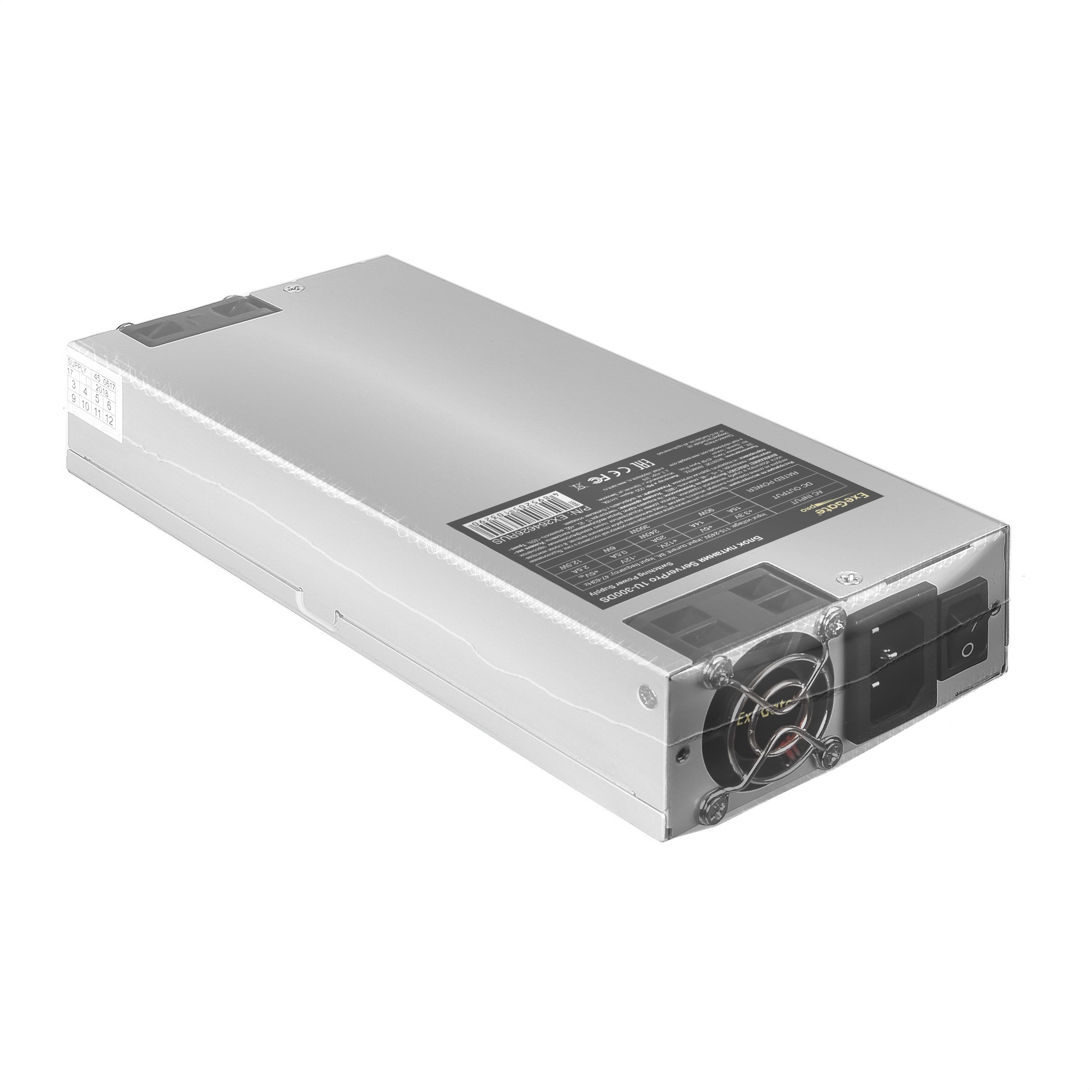 Exegate EX264626RUS Серверный БП 300W Exegate <ServerPRO-1U-300DS>, унив. для 1U, 24pin, (4+4)pin,4xSATA,2xIDE