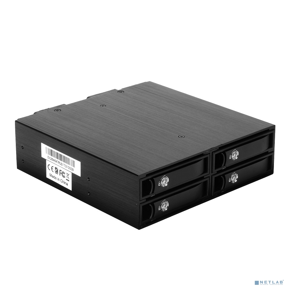 Exegate EX264647RUS Корзина для HDD Exegate HS425-01 (универсальная, на 4*2,5&quot; SATA/SAS HDD, занимает 1*5,25&quot; отсек)