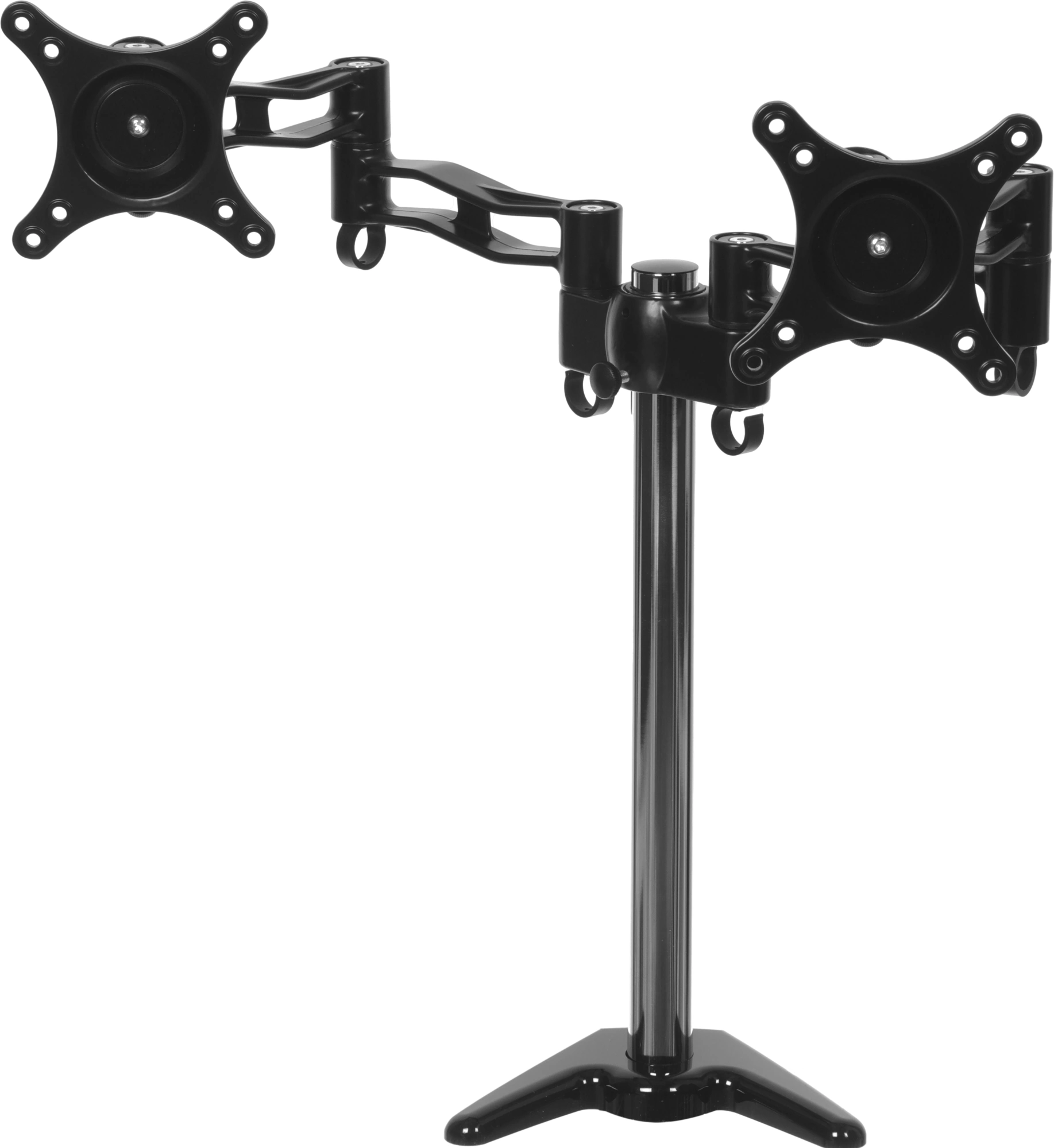Cactus CS-VM-D08-BK черный Кронштейн для 2-х мониторов 13"-27" макс.8кг настольный поворот и наклон