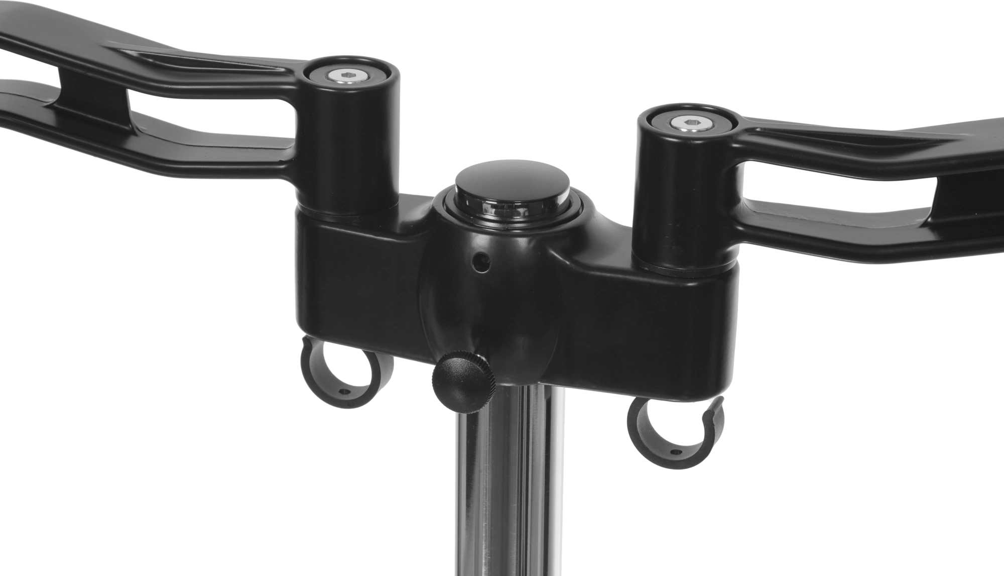 Cactus CS-VM-D08-BK черный Кронштейн для 2-х мониторов 13"-27" макс.8кг настольный поворот и наклон