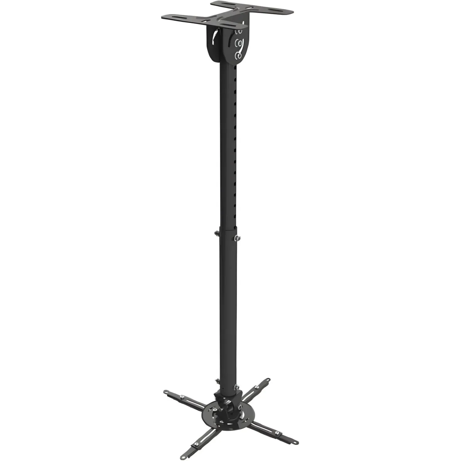 Wize WPC-B черный {Потолочные, Макс. крепежное расстояние 260х260, макс. вес нагрузки 12 кг, Наклон,поворот °+/-15, расстояние от стены/ потолка 61-96 см}