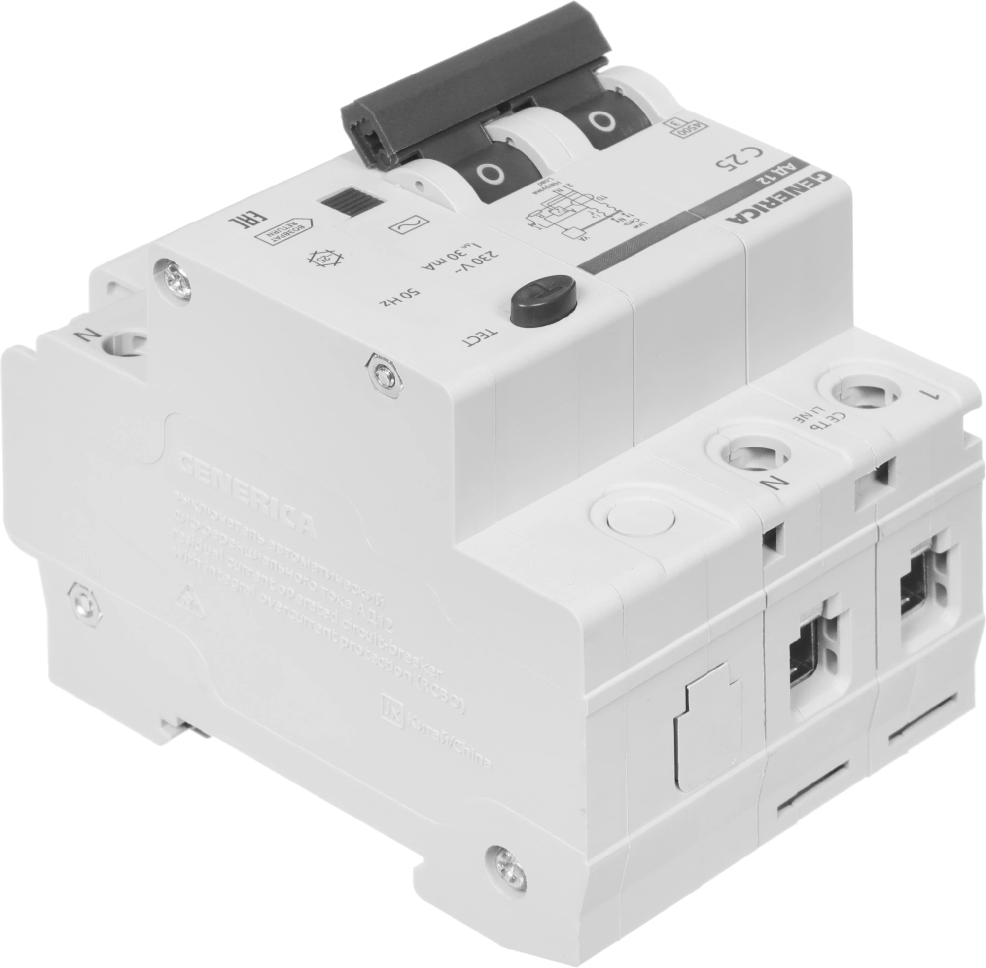 Iek MAD15-2-025-C-030 Диф.автомат АД12 2Р 25А 30мА GENERICA