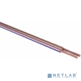 Rexant 01-6201-3-10 Кабель акустический, 2х0.25 мм2, прозрачный BLUELINE, 10 м.