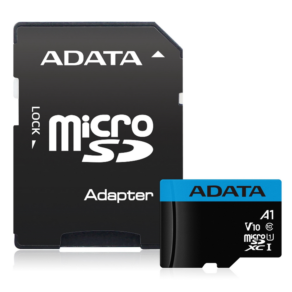 Micro SecureDigital 32Gb A-DATA AUSDH32GUICL10A1-RA1 {MicroSDHC Class 10 UHS-I, SD adapter}