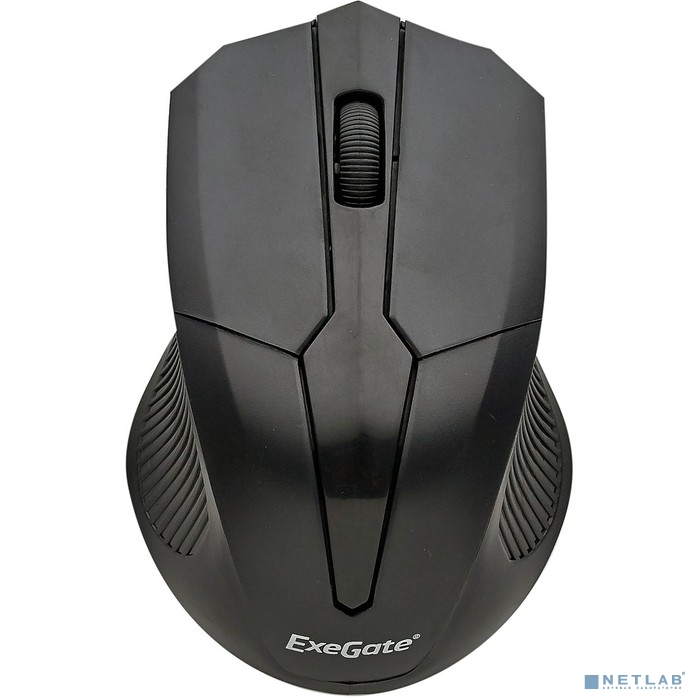 Exegate EX280436RUS Беспроводная мышь Exegate SR-9034 &lt;black, optical, 4btn/scroll, 1600dpi, USB&gt; Color box