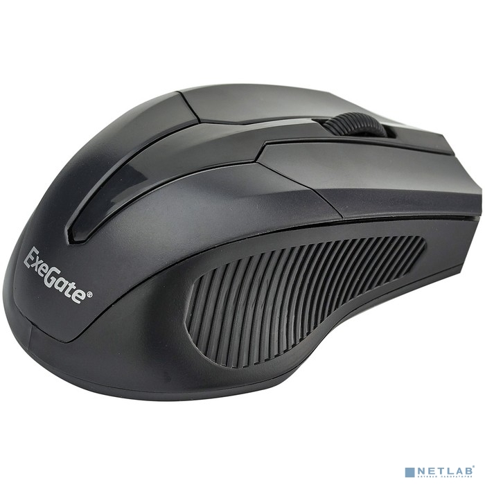 Exegate EX280436RUS Беспроводная мышь Exegate SR-9034 &lt;black, optical, 4btn/scroll, 1600dpi, USB&gt; Color box