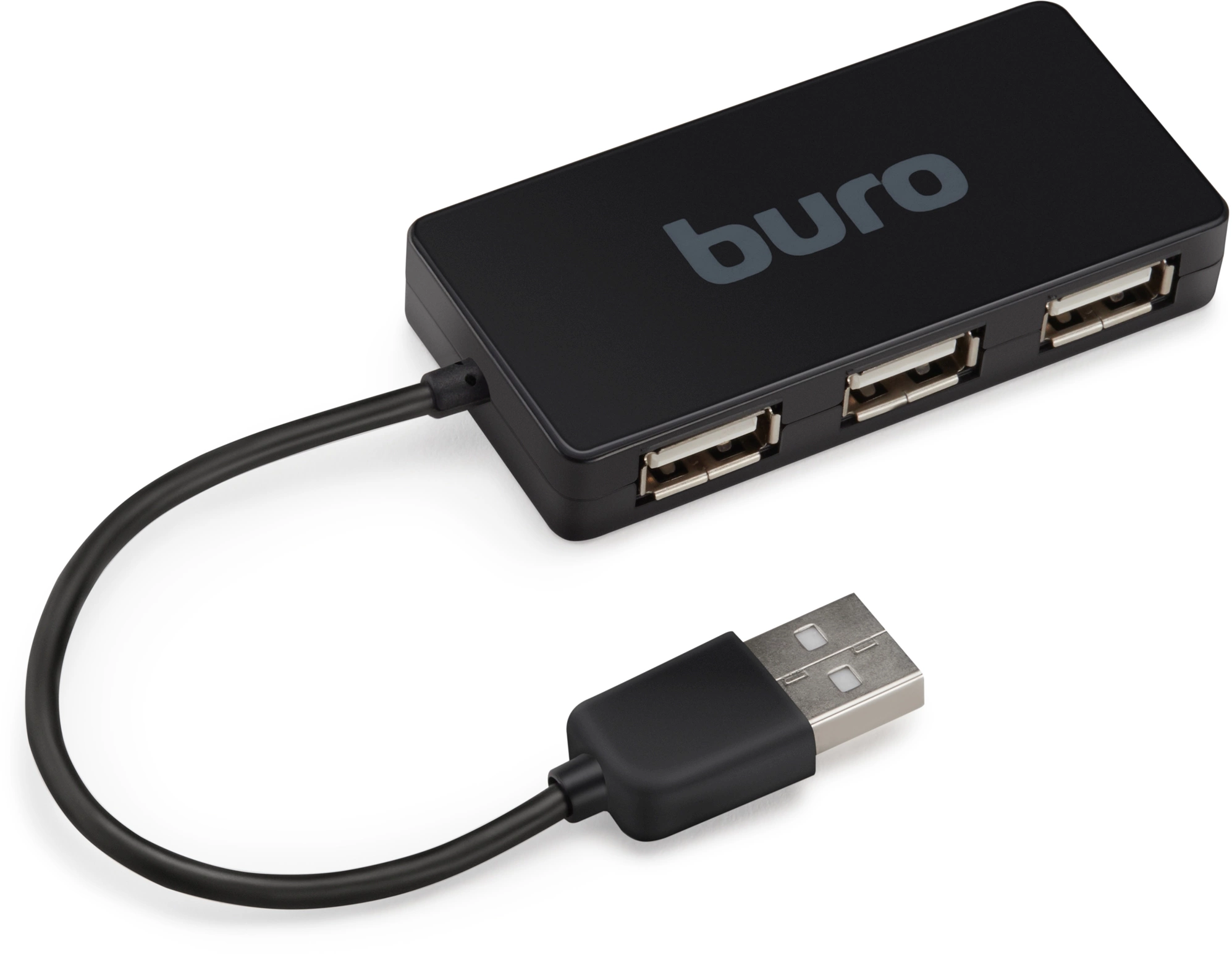 Buro BU-HUB4-U2.0-Slim Разветвитель USB 2.0 4порт. черный (389734) Buro BU-HUB4-U2.0-Slim Разветвитель USB 2.0 4порт. черный (389734)