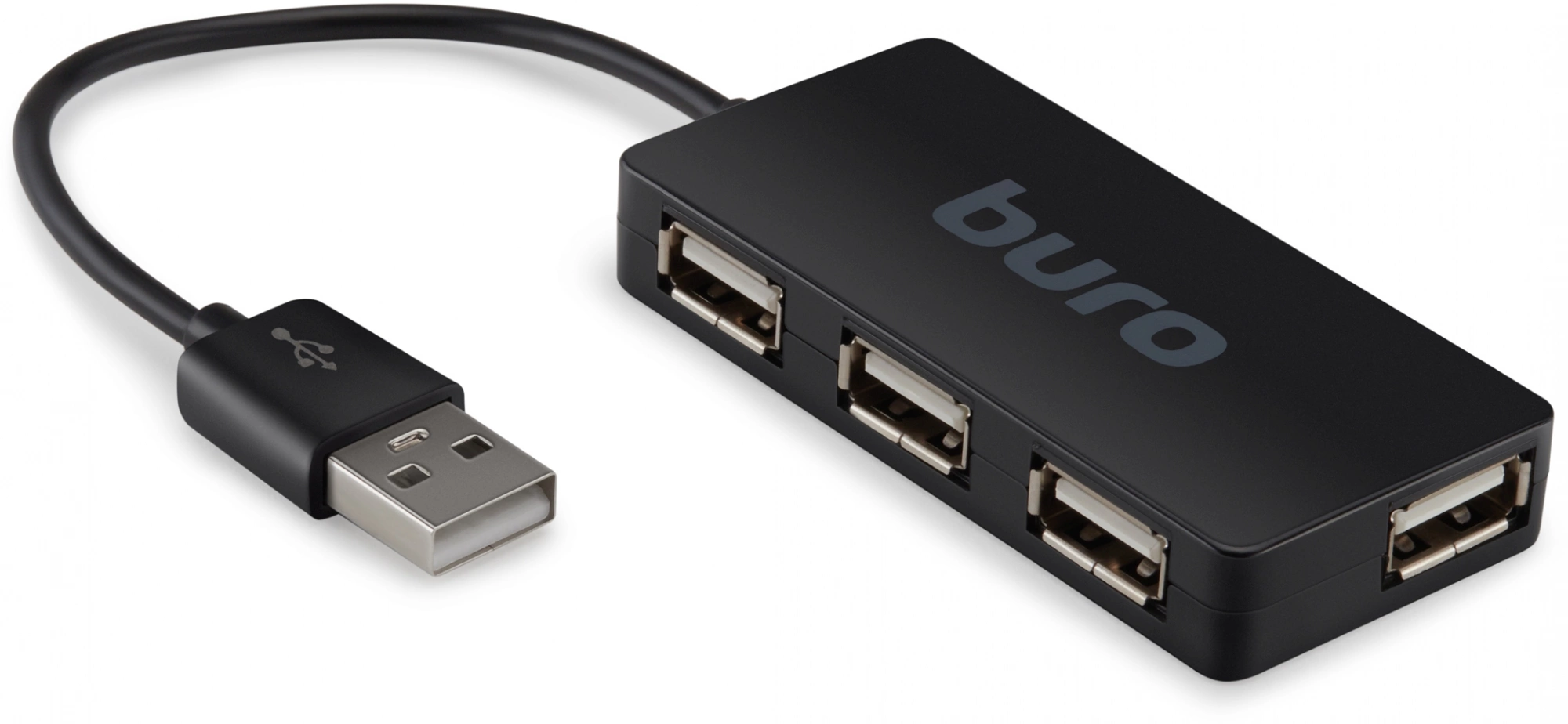 Buro BU-HUB4-U2.0-Slim Разветвитель USB 2.0 4порт. черный (389734) Buro BU-HUB4-U2.0-Slim Разветвитель USB 2.0 4порт. черный (389734)