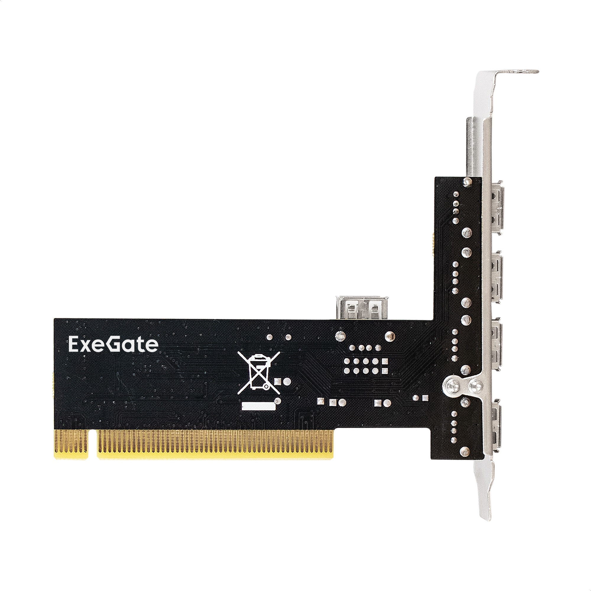 Exegate EX281227RUS Контроллер EXE-352 PCI v2.2, 4*USB2.0 ext. + 1*USB2.0 int., VIA Labs Chipset VT6212L