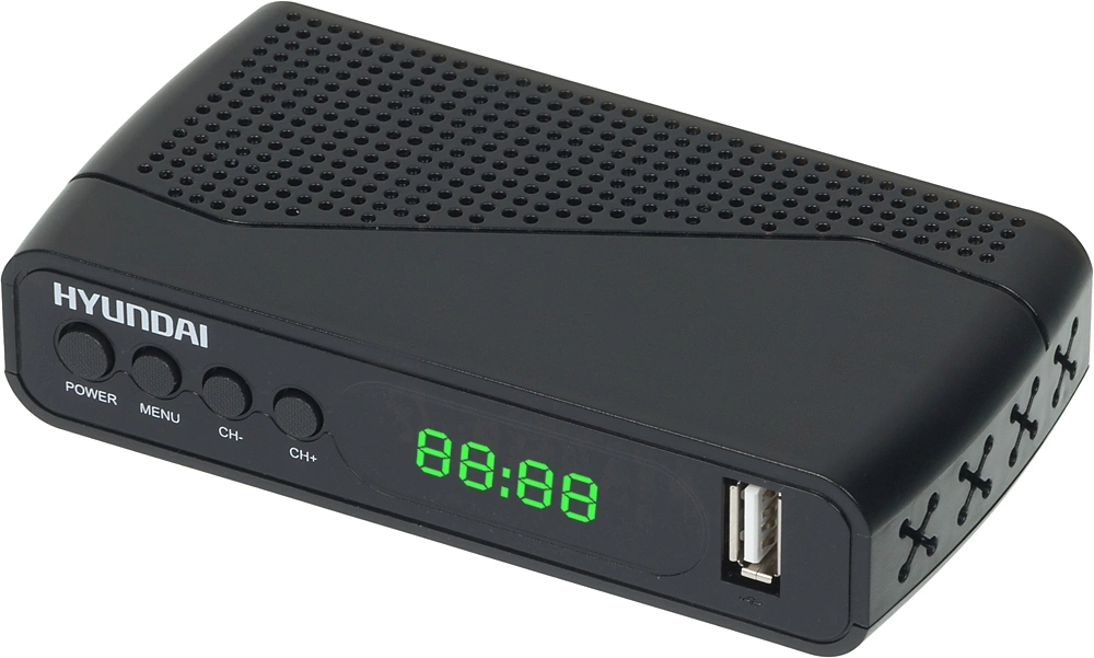 Ресивер DVB-T2 Hyundai H-DVB500 черный