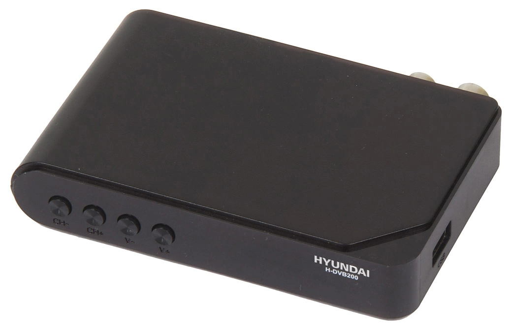 Ресивер DVB-T2 Hyundai H-DVB200 черный Ресивер DVB-T2 Hyundai H-DVB200 черный