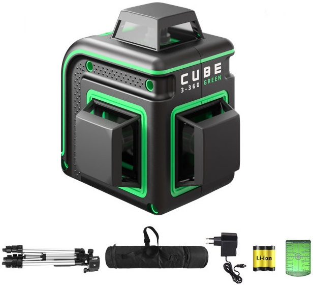 ADA Cube 3-360 GREEN Professional Edition Построитель лазерных плоскостей [А00573]