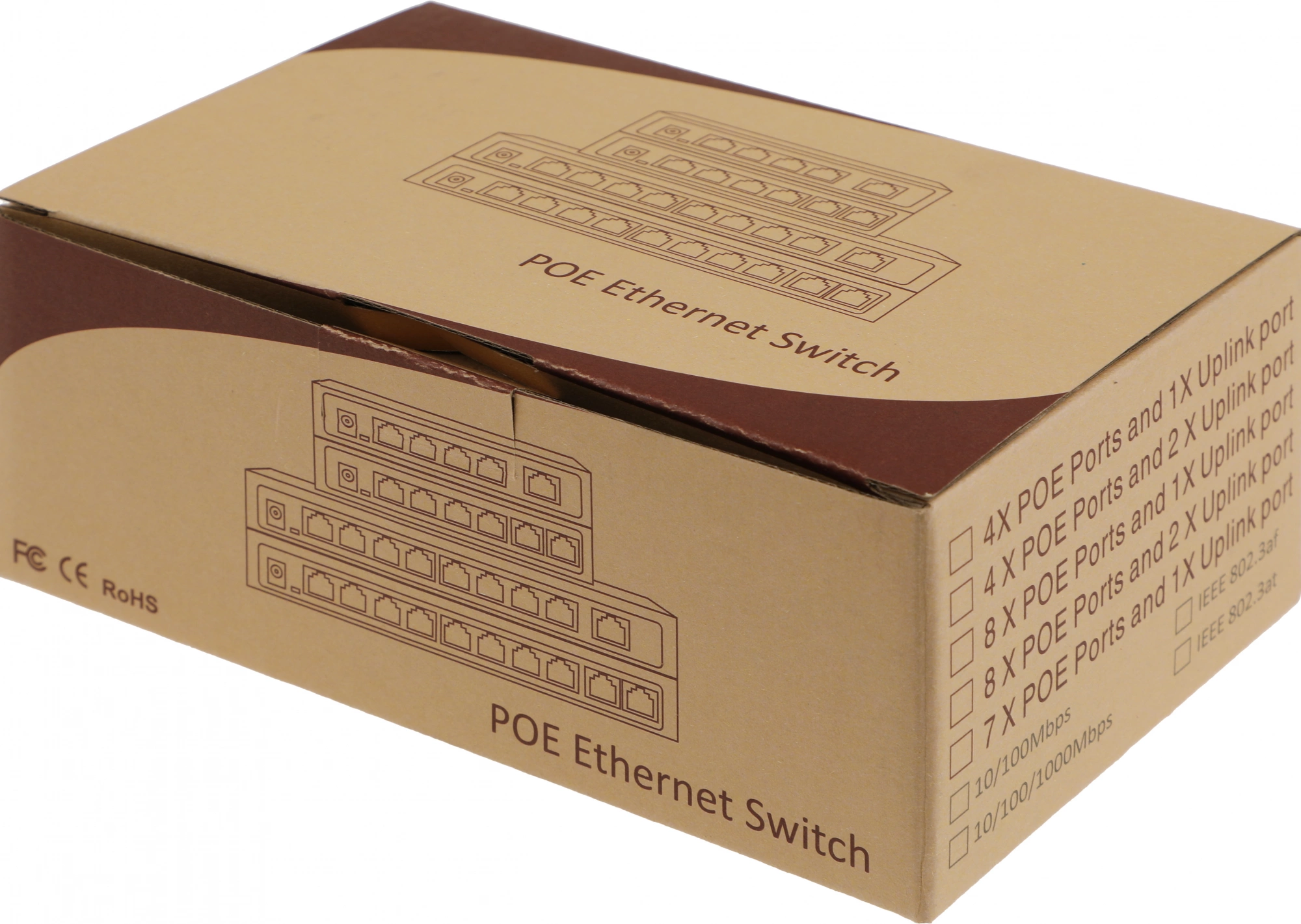 Falcon Eye FE-108E-POE Коммутатор 9 портов 10/100 Мбит/с (IEEE802.3u 100BaseTX) из них 8 c поддержкой PoE (IEEE802.3af) до 15,4Вт на порт (HI POE), Сумма Falcon Eye FE-108E-POE Коммутатор 9 портов 10/100 Мбит/с (IEEE802.3u 100BaseTX) из них 8 c поддержкой PoE (IEEE802.3af) до 15,4Вт на порт (HI POE), Сумма