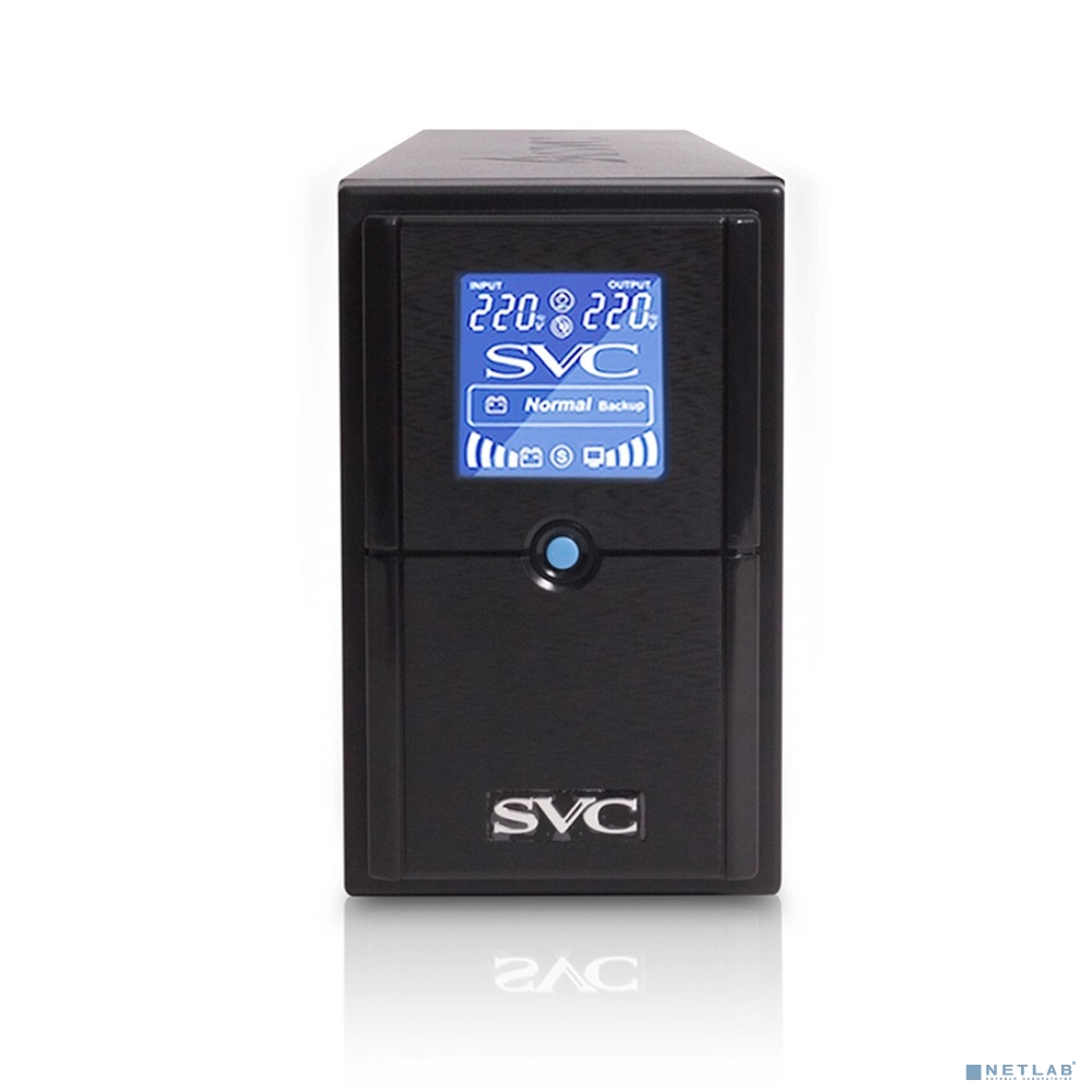 SVC, V-500-L-LCD, ИБП, Л-И., 500ВА/300Вт, Вход:220В, AVR:165-275В, АКБ 1*12В/4.5Ач, LCD-дисплей, Напольный SVC, V-500-L-LCD, ИБП, Л-И., 500ВА/300Вт, Вход:220В, AVR:165-275В, АКБ 1*12В/4.5Ач, LCD-дисплей, Напольный