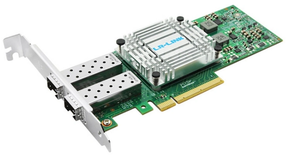 Lr-Link LREC9812BF-2SFP+ PCIe x8 10G Dual Port SFP28 Server Network Card (Intel X710 based)
