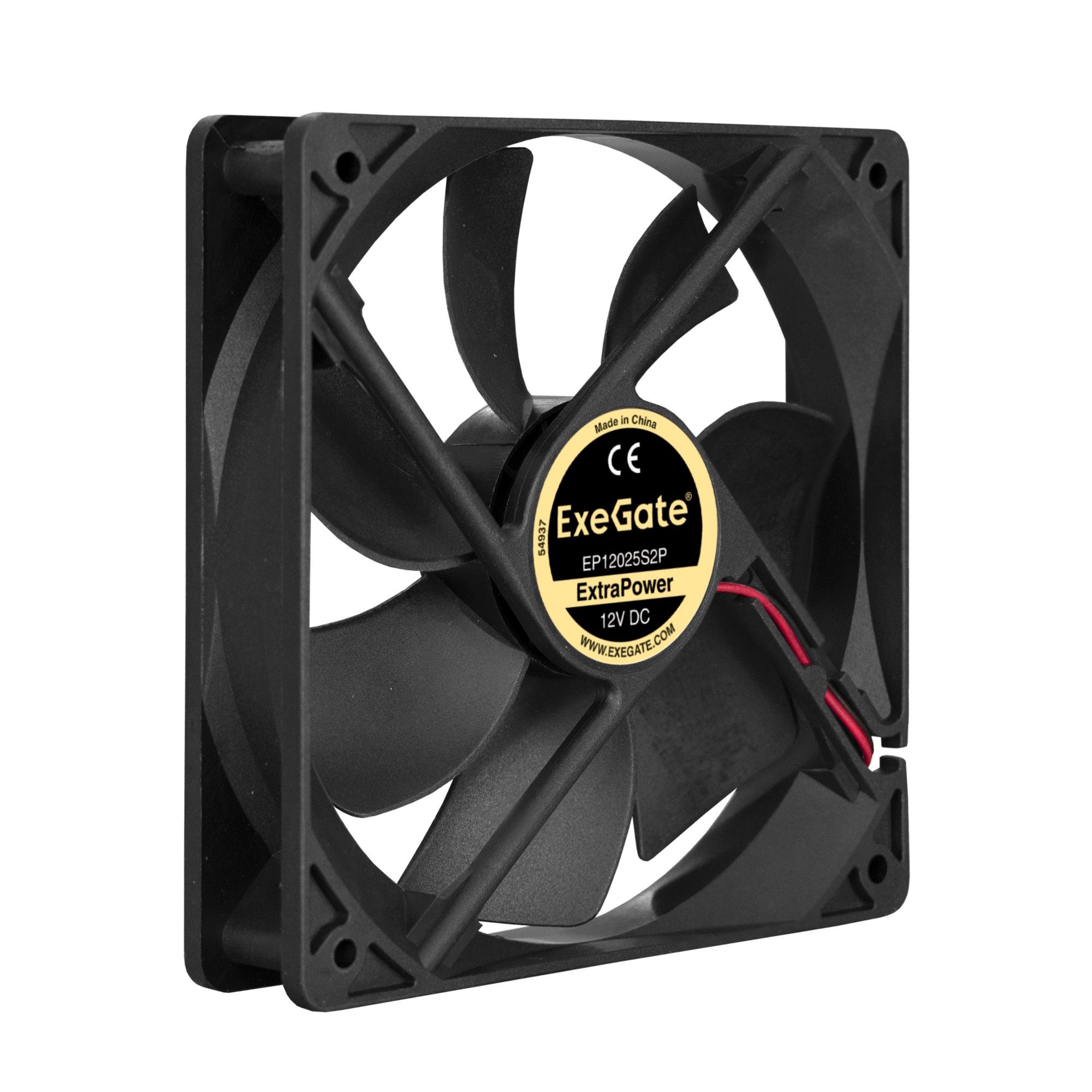 Exegate EX283385RUS Вентилятор ExeGate ExtraPower EP12025S2P, 120x120x25 мм, подшипник скольжения, 2pin, 1600RPM, 26dBA Exegate EX283385RUS Вентилятор ExeGate ExtraPower EP12025S2P, 120x120x25 мм, подшипник скольжения, 2pin, 1600RPM, 26dBA