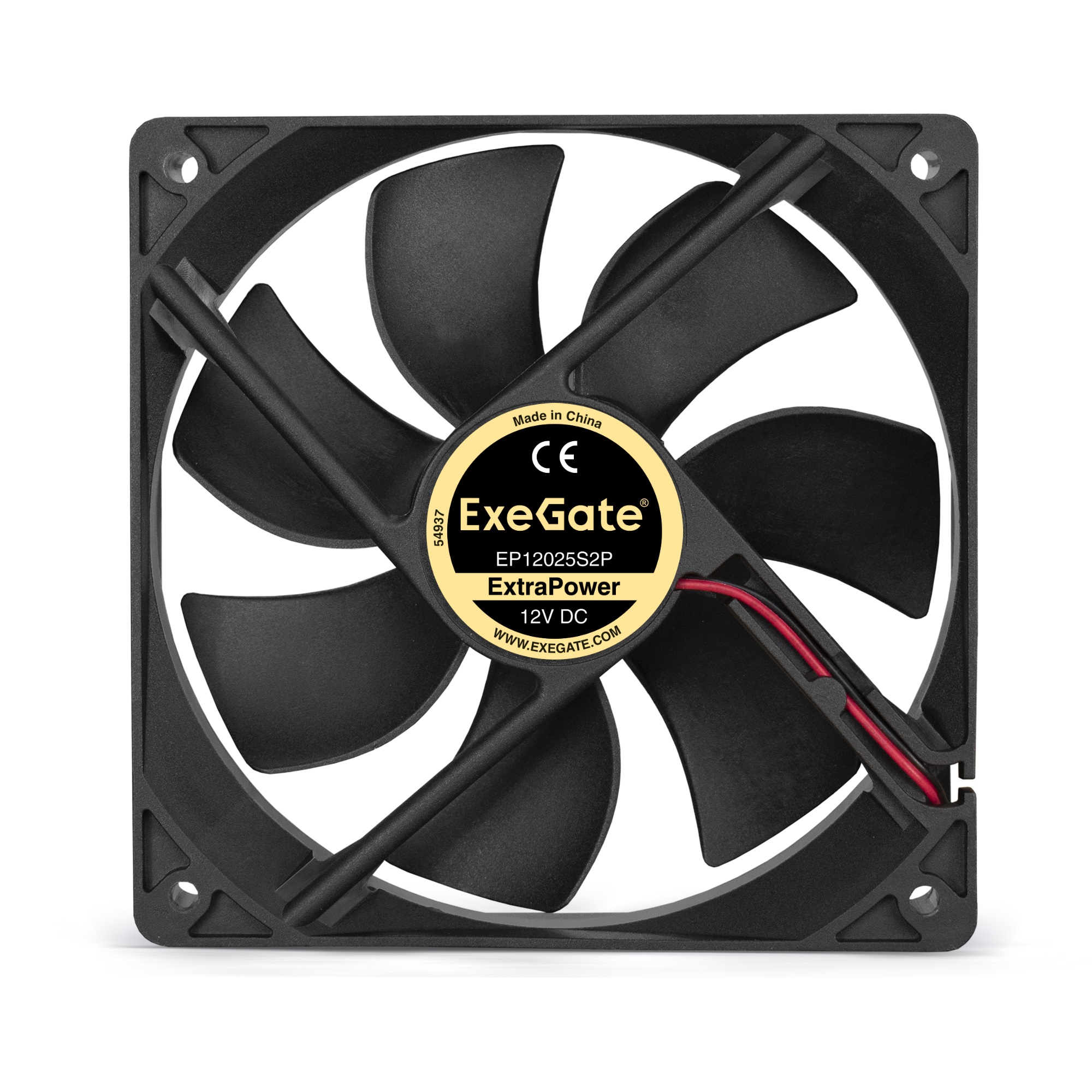 Exegate EX283385RUS Вентилятор ExeGate ExtraPower EP12025S2P, 120x120x25 мм, подшипник скольжения, 2pin, 1600RPM, 26dBA Exegate EX283385RUS Вентилятор ExeGate ExtraPower EP12025S2P, 120x120x25 мм, подшипник скольжения, 2pin, 1600RPM, 26dBA