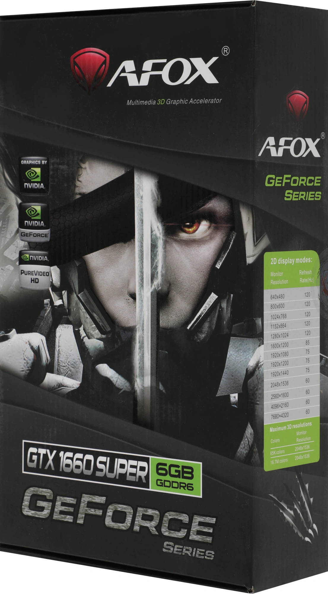 Видеокарта Afox GTX1660SUPER 6GB GDDR6 192BIT, DVI, DisplayPort, HDMI ATX DUAL FAN (AF1660S-6144D6H4-V2) RTL Видеокарта Afox GTX1660SUPER 6GB GDDR6 192BIT, DVI, DisplayPort, HDMI ATX DUAL FAN (AF1660S-6144D6H4-V2) RTL