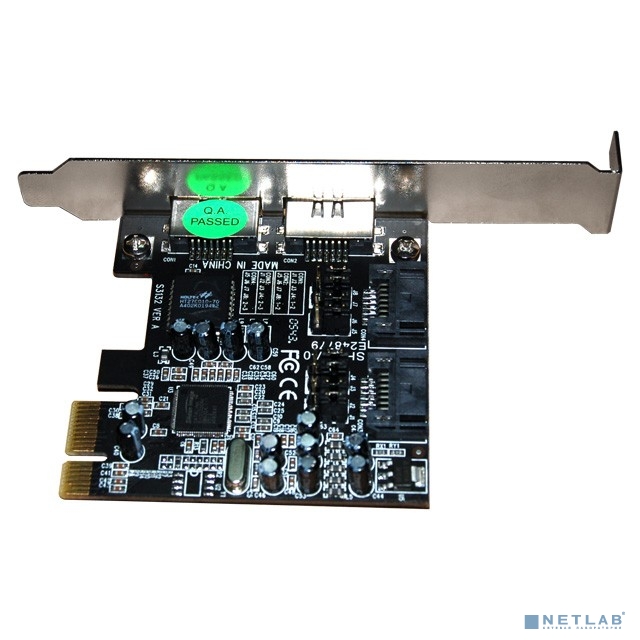Controller ST-Lab, PCI-E x1, A-341, 2 ext (eSATA) + 2 int (SATA300), RAID 0/1, Ret