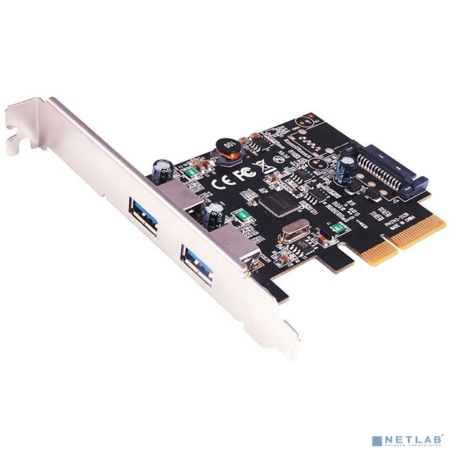 Controller ST-Lab, PCI-E x1, U-1780 2 ext USB3.1(A) Gen.2, +LP bracket, Ret