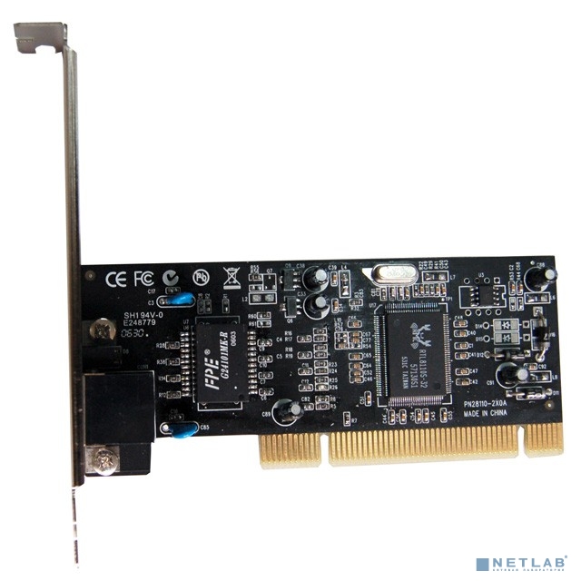 Network adapter ST-Lab,  PCI, N-232 (10/100/1000, RJ-45, WakeOnLan) Ret