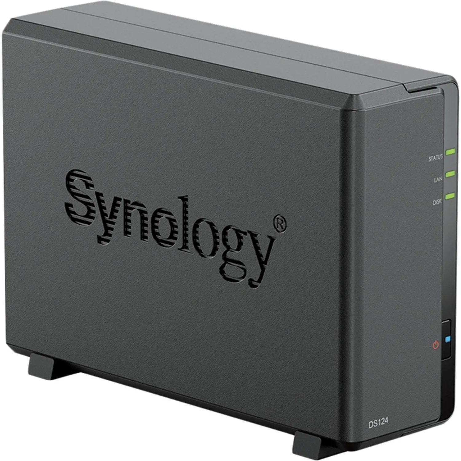 Synology DS124 Сетевое хранилище 1x 2.5" / 3.5", горячая замена, RAID modes: keine, 1x GB-LAN, Веб-сервер, 2x USB3.0, процессор: Quad Core 1.40 GHz, 1 GB ОЗУ