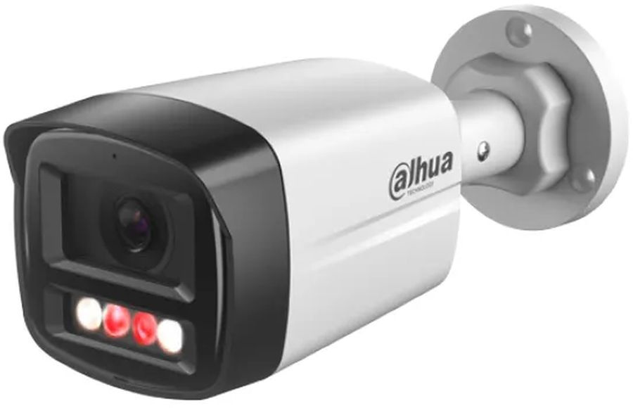 DAHUA DH-IPC-HFW1239TL1P-A-IL-0360B Уличная цилиндрическая IP-видеокамера SmartDualLight 2Мп; 1/2.8” CMOS; объектив 3.6мм; обнаружение людей, микрофон, ИК 30м, LED 20м, IP67, металл/пластик DAHUA DH-IPC-HFW1239TL1P-A-IL-0360B Уличная цилиндрическая IP-видеокамера SmartDualLight 2Мп; 1/2.8” CMOS; объектив 3.6мм; обнаружение людей, микрофон, ИК 30м, LED 20м, IP67, металл/пластик